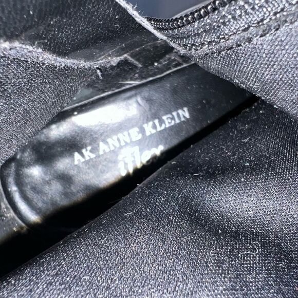 AK Anne Klein iFlex Black Leather Zip Square Toe Ankle Boots Womens Size 6.5 - Picture 8 of 8